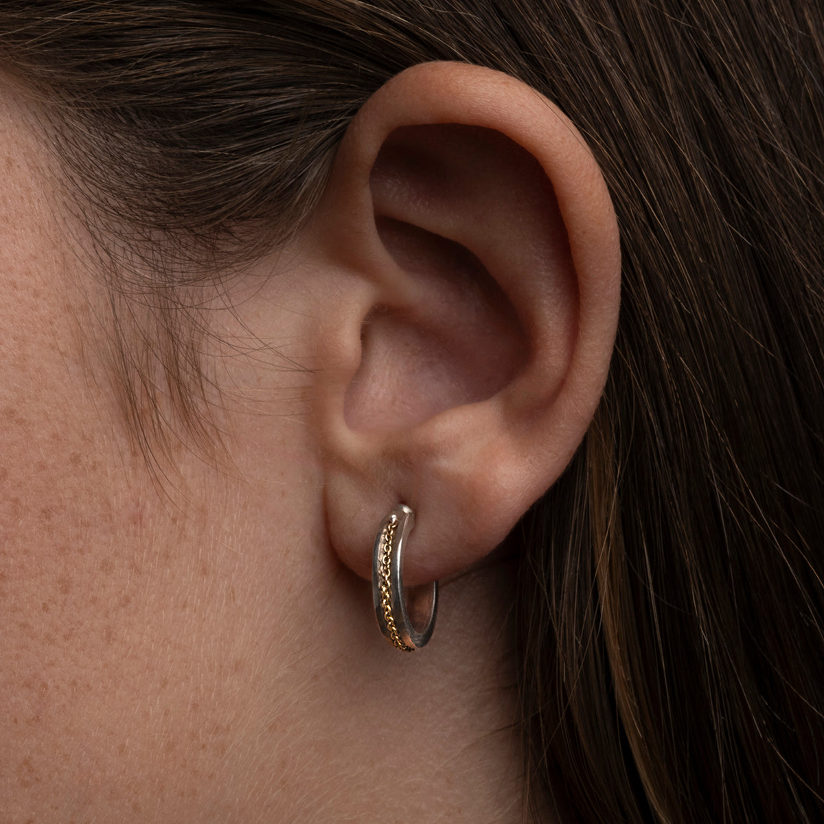 Pendientes Aro plata modelo