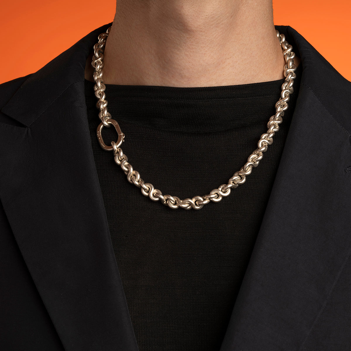 Collar plata infinito corto