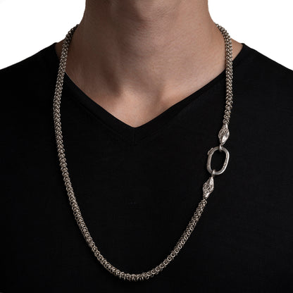Collar serpiente hecho a mano