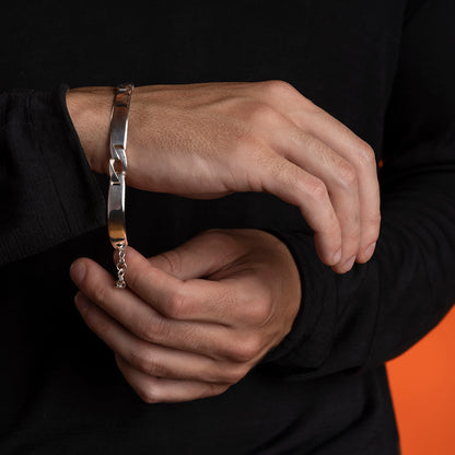 No me olvides pulsera con cadena
