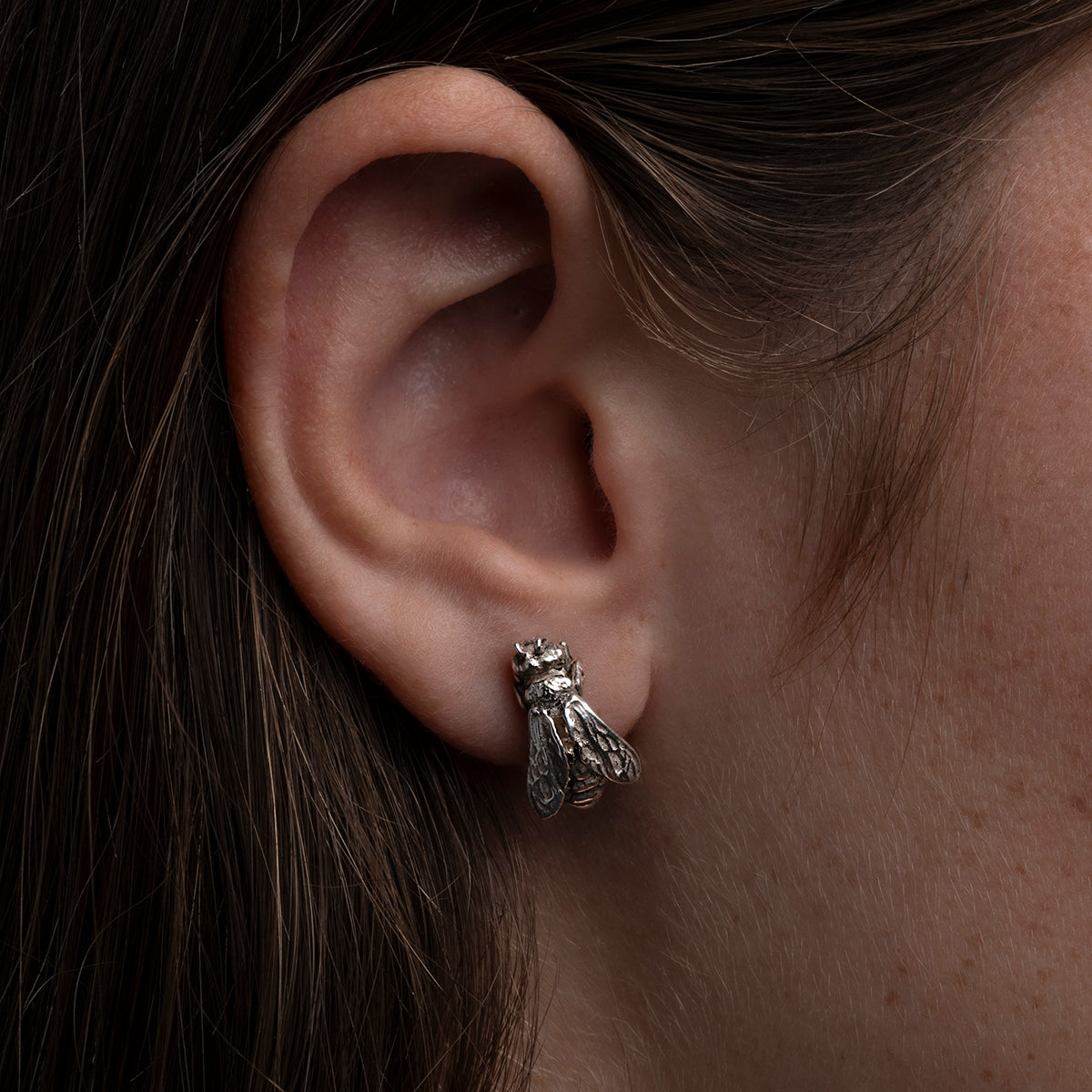Pendientes pequeños plata pulida