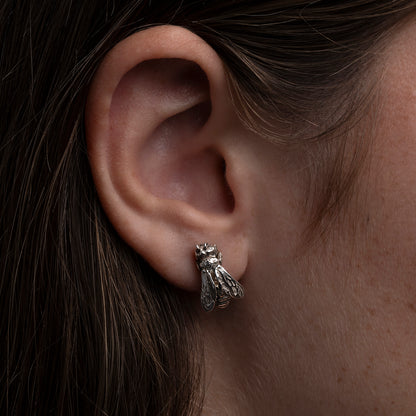 Pendientes pequeños plata pulida