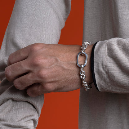 Pulsera de cadena en plata