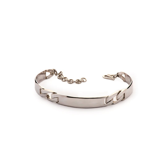 No me olvides pulsera plata