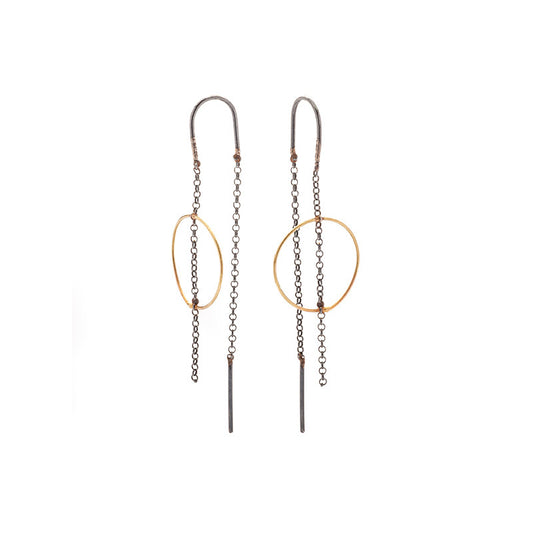 Gold hoop earrings 