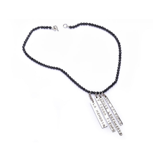 Collar ónix Esther Zarraluki con plata