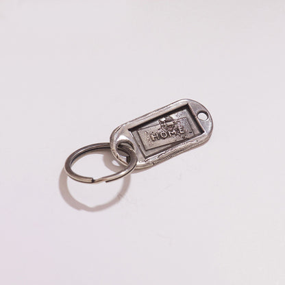 Llavero Plata oscura