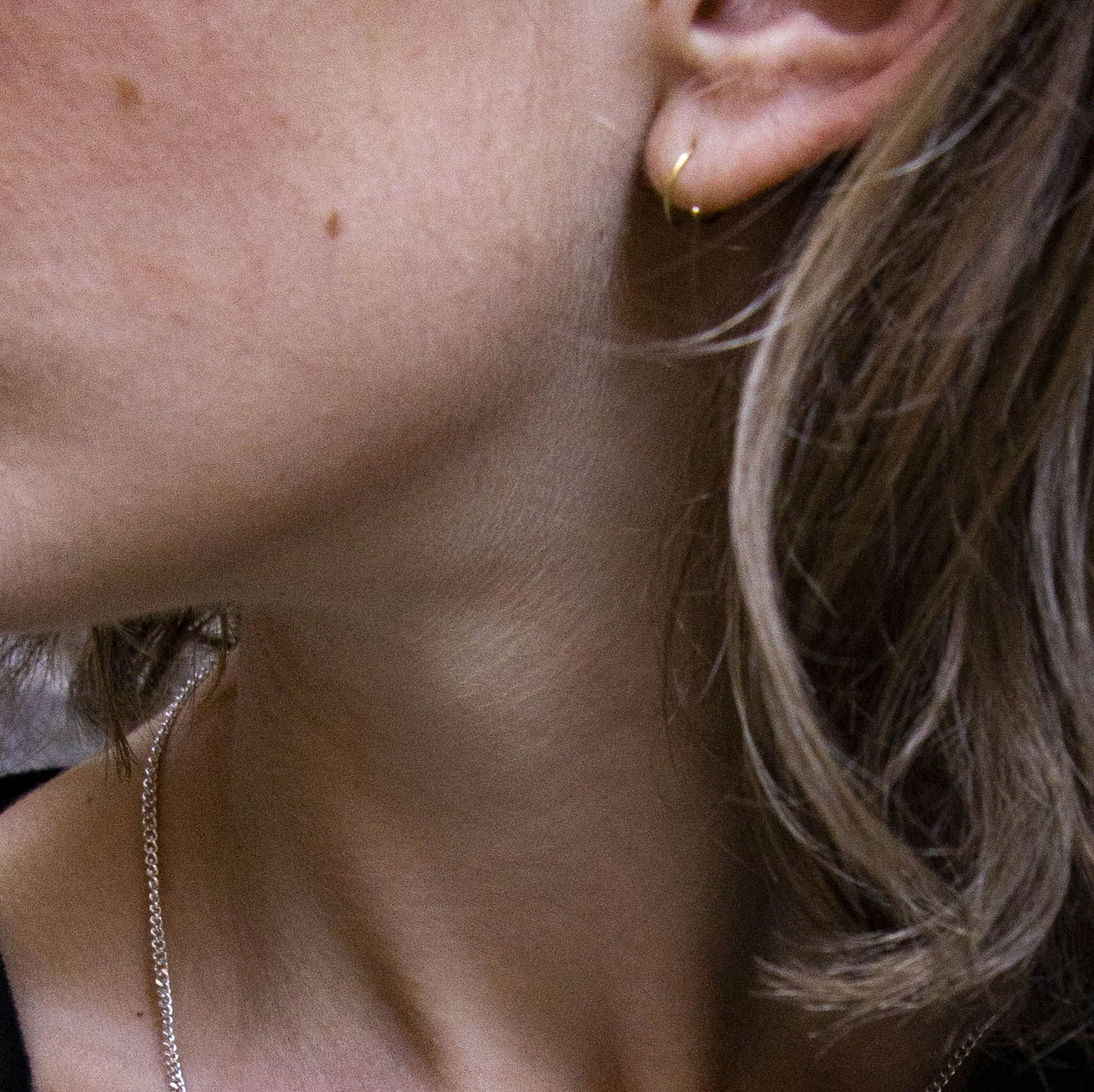 Pendientes de oro espiral